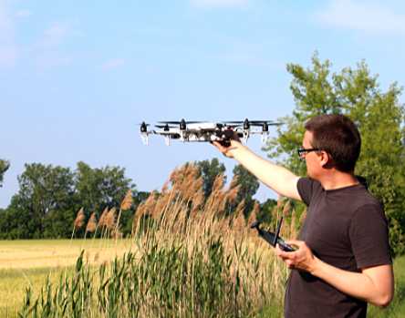 Drone in action for Montagu's Harrier nest search